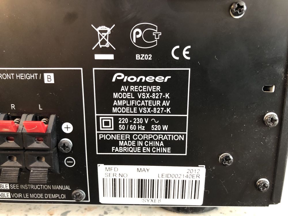 Pioneer VSX-827 resiver