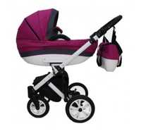 Бебешка количка Gusio Carrera New 2в1 - цвят малина
