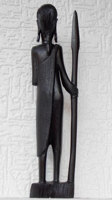 statueta abanos,sculptura,arta africa statuie veche antic vintage