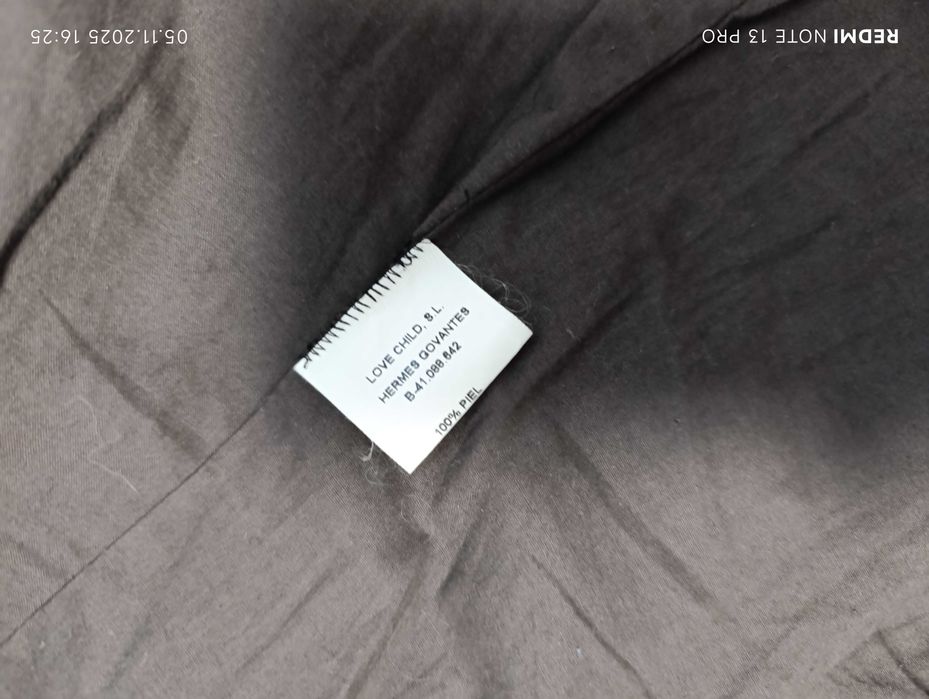 ''Hermes Govantes''оригинално мъжко кожено яке,шуба Л размер