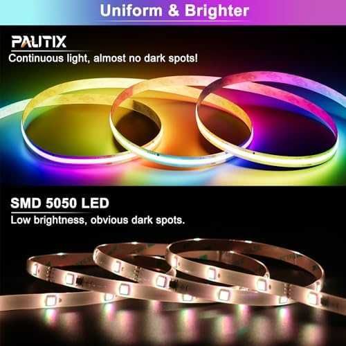 WIFI RGB LED Лента 5M PAUTIX за Домашно Осветление Гласово Управление