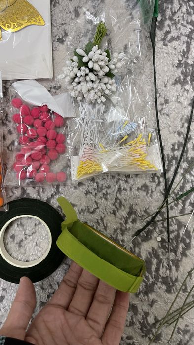 Синельная проволока, готовые цветы, фурнитуры