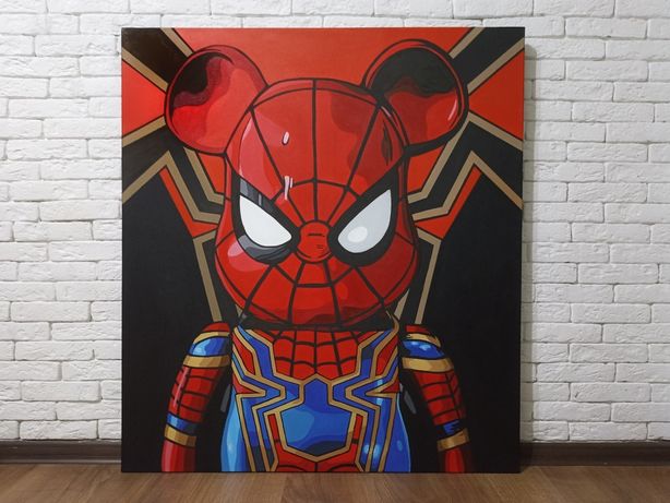Картина  Bearbrick x Spider-man