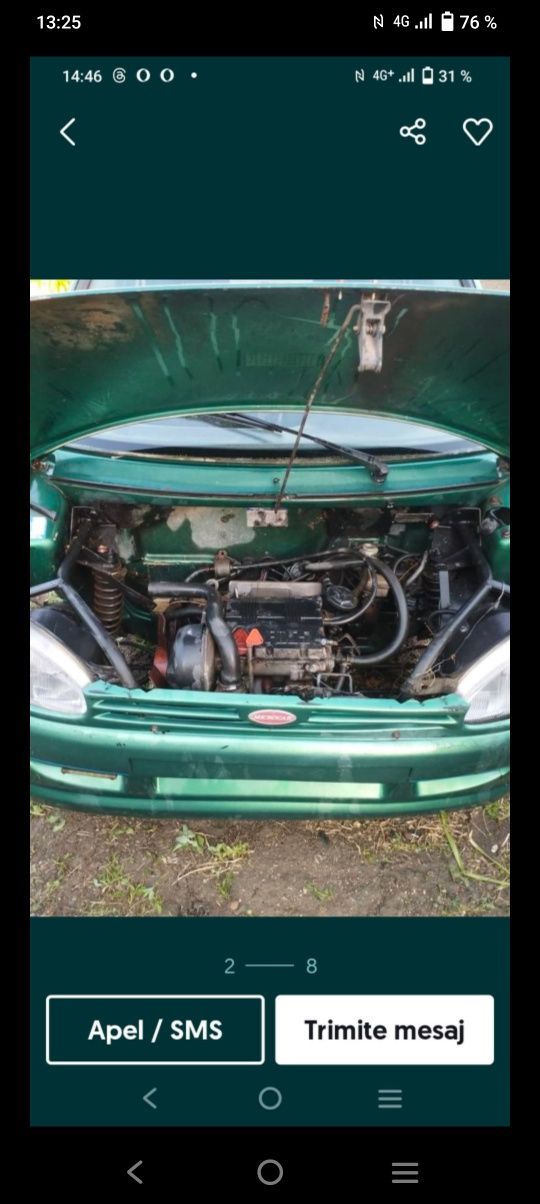 Mașina aixam microcar motor 505cm are doar talon este întreaga detali