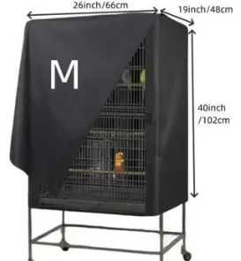 Husa colivie pasari, impermeabila 66x48x102cm