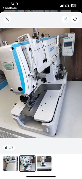 Продам промышленную петельную машинку jack