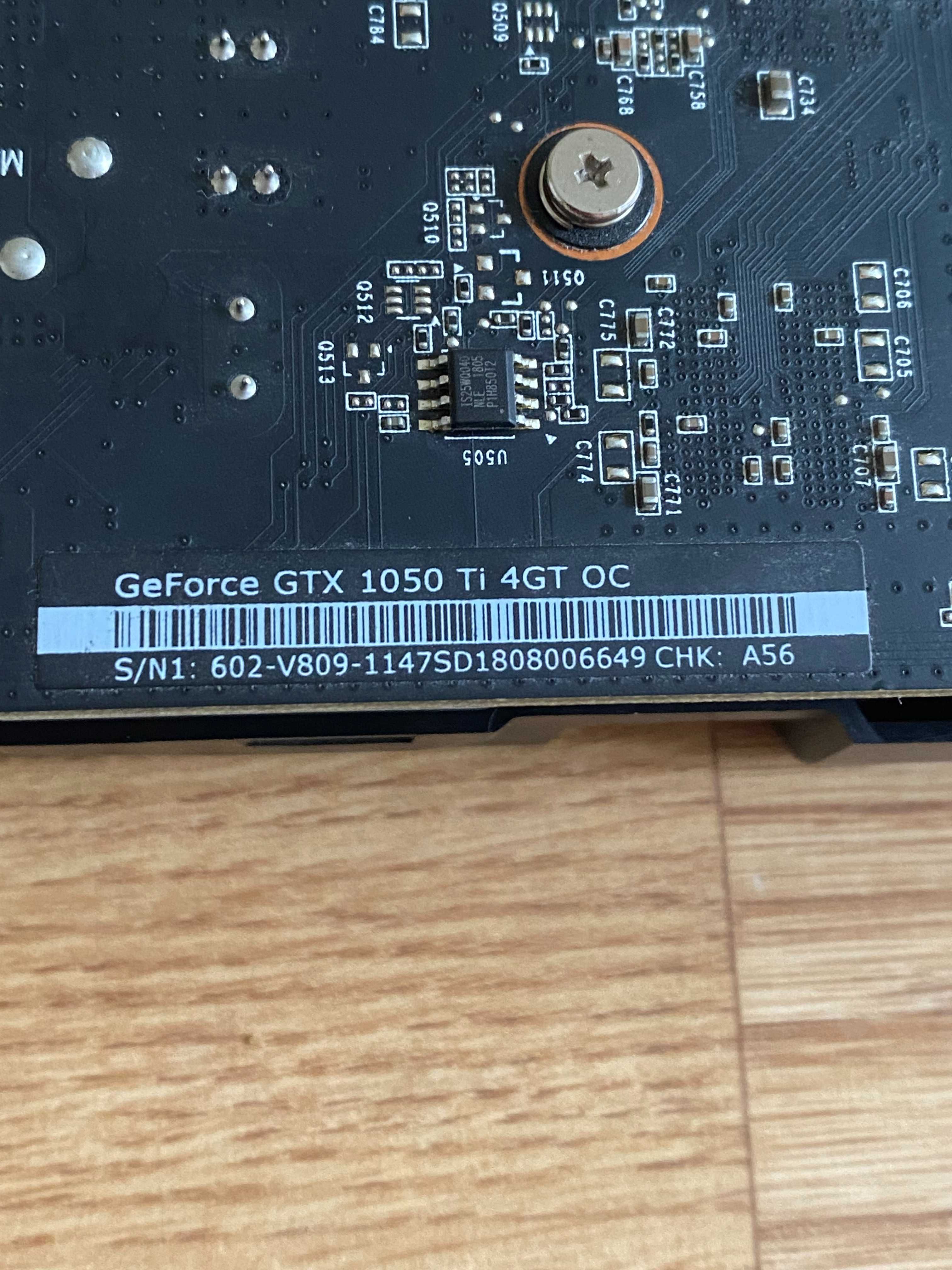 Placa video MSI GeForce GTX 1050 Ti OC, 4GB GDDR5,128-bit
