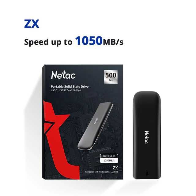 Внешний твердотельный накопитель (SSD) Netac ZX 1 TB