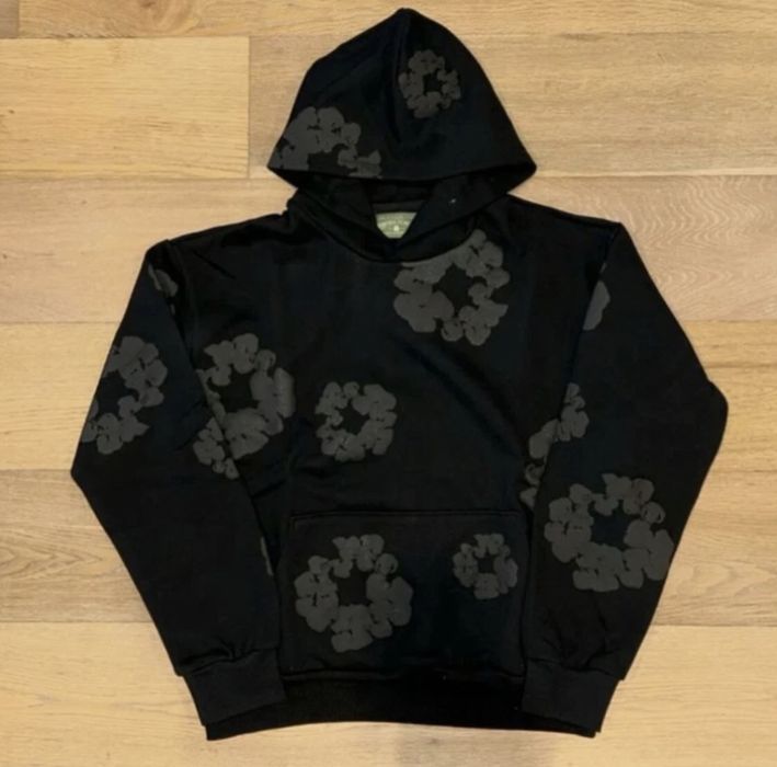 Hanorac Negru Denim Tears