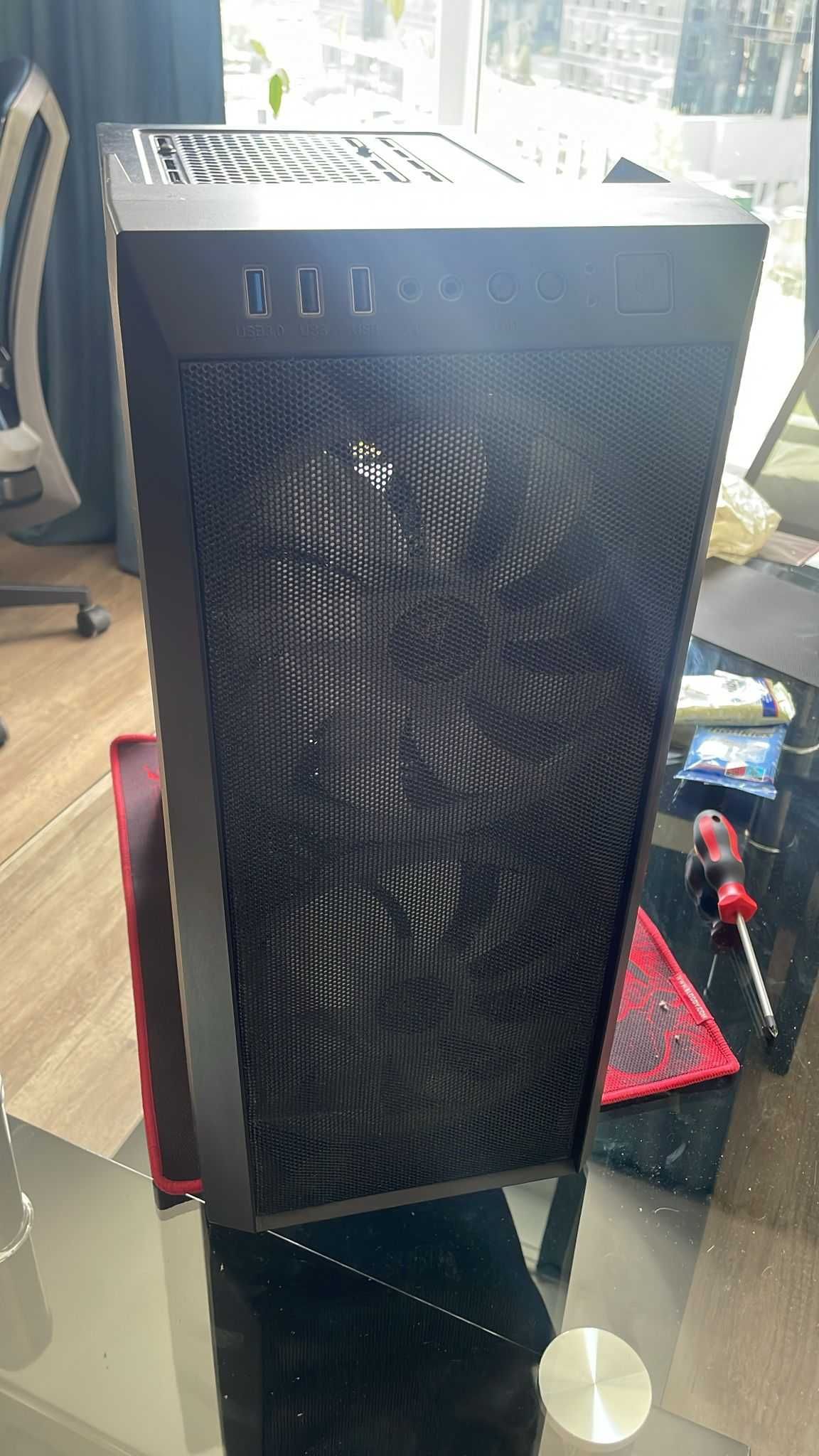 Геймърски компютър Gaming PC ASUS TUF gaming core i7 16gb RTX 3050 RGB