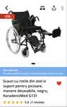 Vand carut cu rotile NEGOCIABIL aproape NOU pt persoane cu handicap
