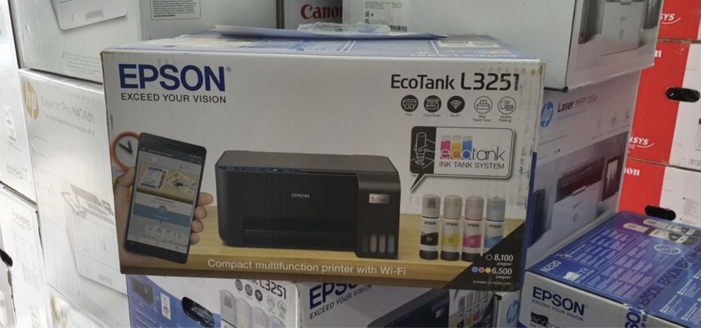 Принтер Еpson L3251 ( 3 в 1 ) + Wi-Fi цветной