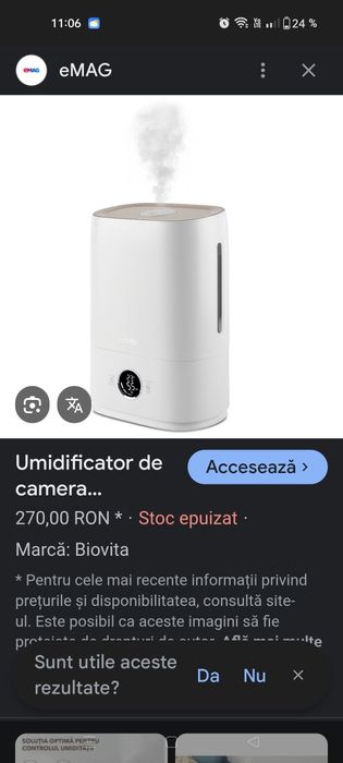 Umidificator de camera
