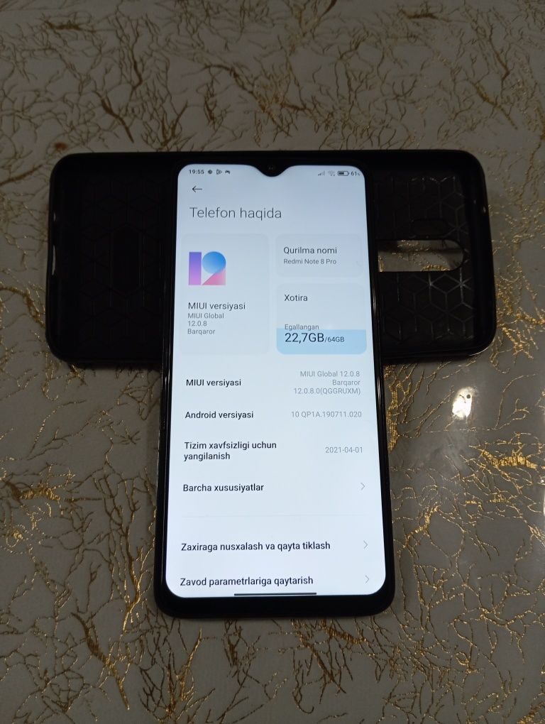 Redmi Not 8 Pro  Pamid 64GB 6 Ram Narh 750000 nig srochna sotilad