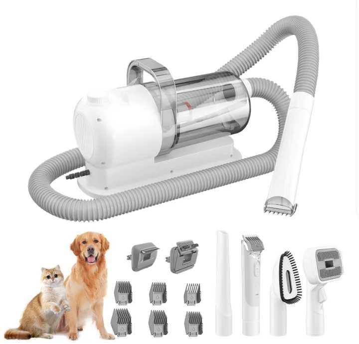 Машинка за подстригване на куче и котка Груминг комплект прахосмокачка