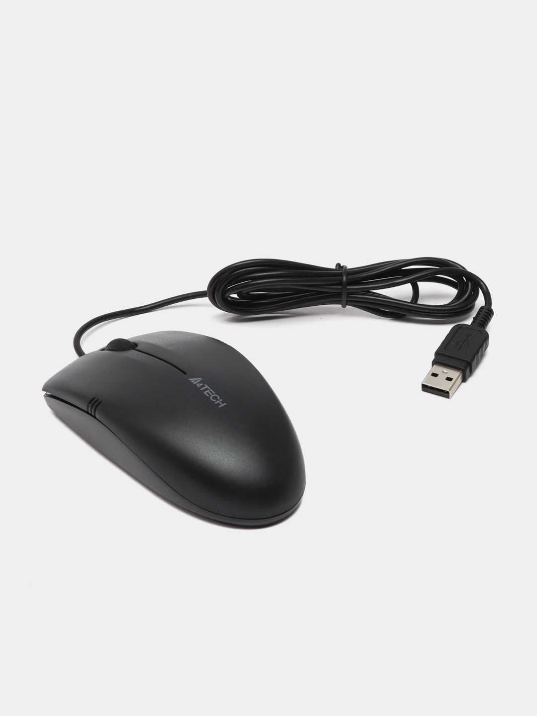 Мышь проводная A4Tech OP-530NU Black Optical Mouse USB