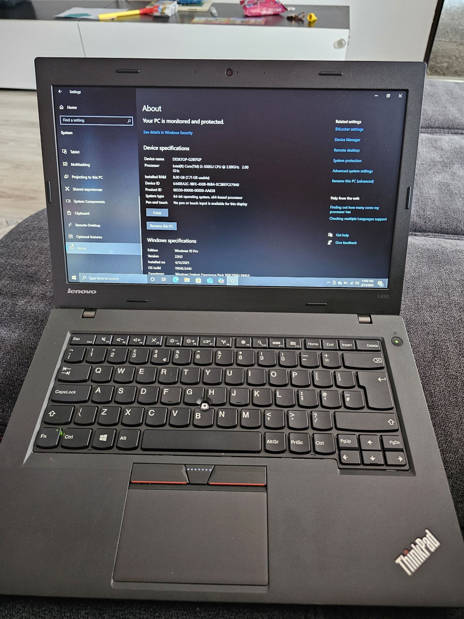 Lenovo Thinkpad L450 8/256 ssd