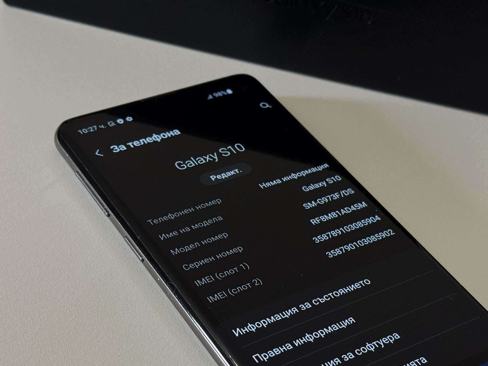 Бартер!Отличен! Samsung Galaxy S10 Prism Black (Черен)