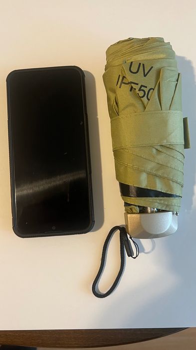 Мини чадър за дъжд и слънце, удобен за чантата, лек