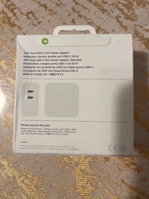 Incarcator retea APPLE MW2K3ZM/A, 35W si Cablu MacBook 240 W