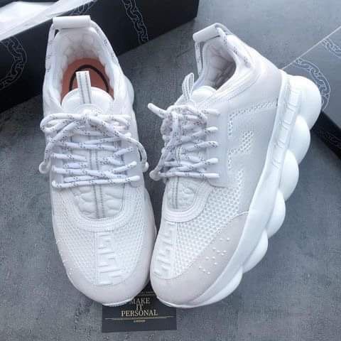 Adidasi Sneakersi Versace Chain Tripple White