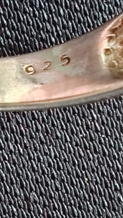 Ghiul barbatesc din argint cu onix si diamant Cz