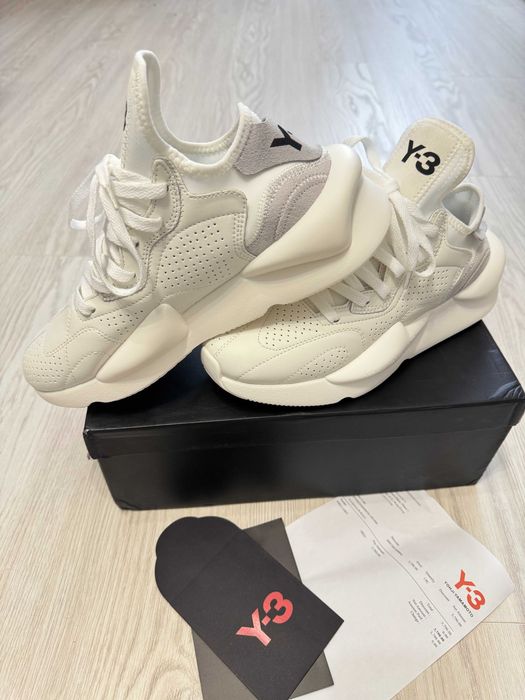 Adidasi Y-3, Kaiwa - White Premium din Piele NOI Yohji Yamamoto Y3