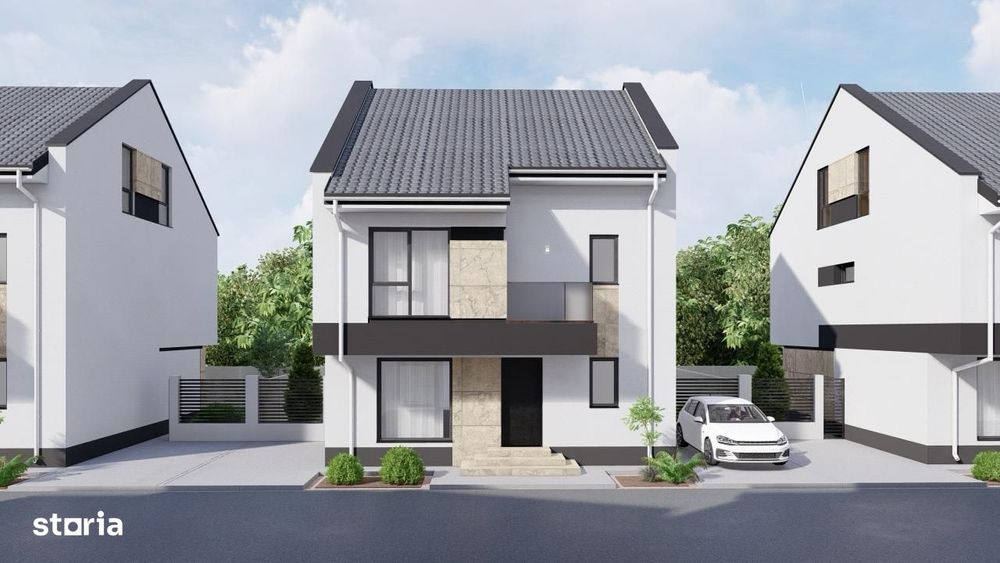 Vila modernă P+1E+M - Complex Rezidential – Bragadiru- Zona de TOP!