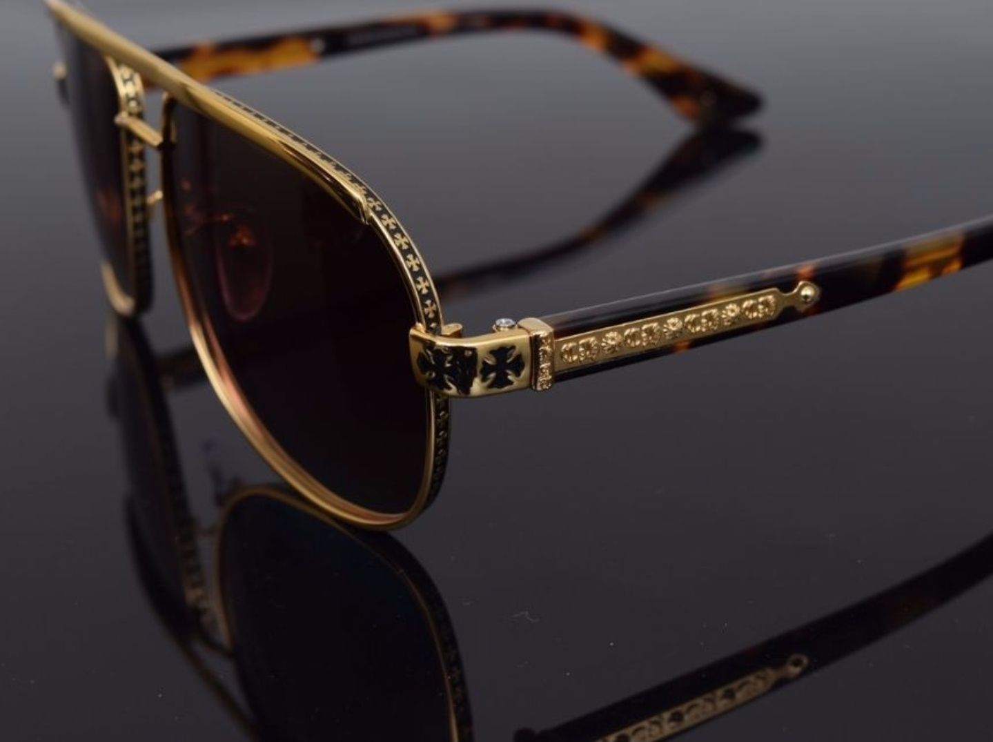 Слънчеви очила Chrome Hearts Boneyard Silver