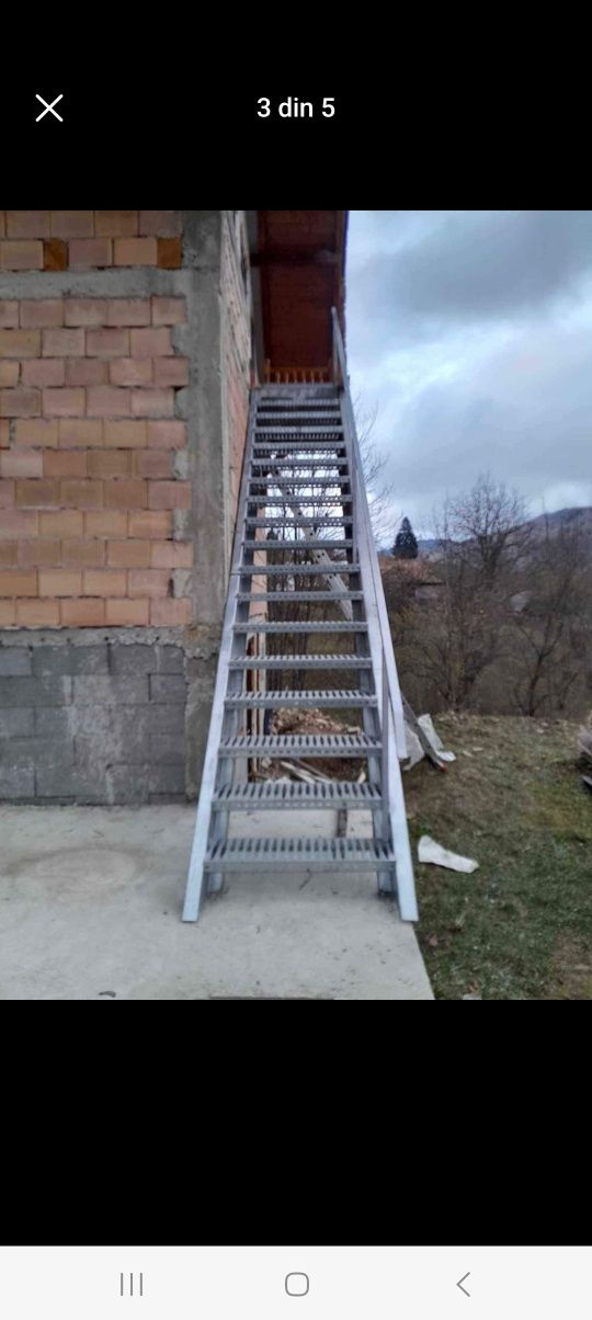 Scări metalice galvanizate