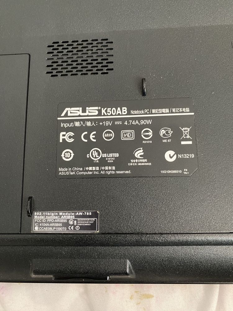 Asus K50AB Defect/Pentru piese