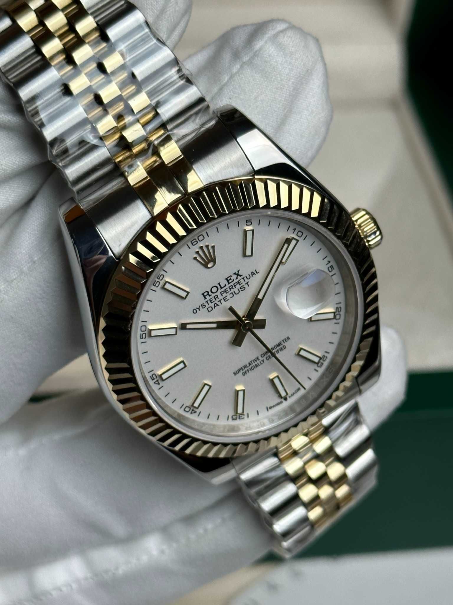 Rolex Datejust 41  Gold/Steel White Dial  Jubilee Bracelet 126333