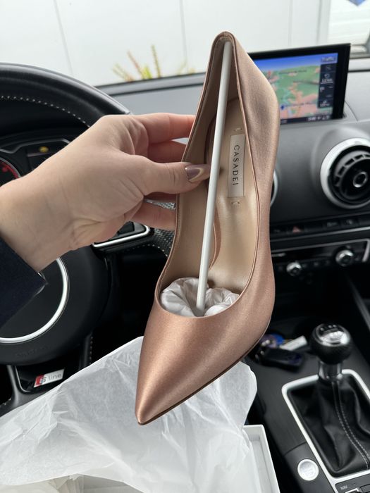 Casadei Pellame Satin Cipria