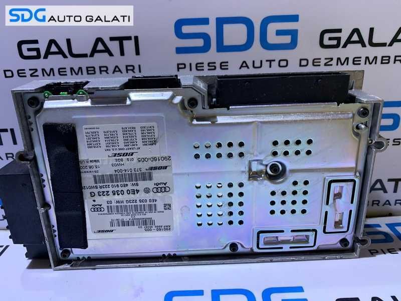 Amplificator Audio Sunet BOSE Audi A8 D3 2004 - 2010 Cod 4E0035223G 4E0910223R