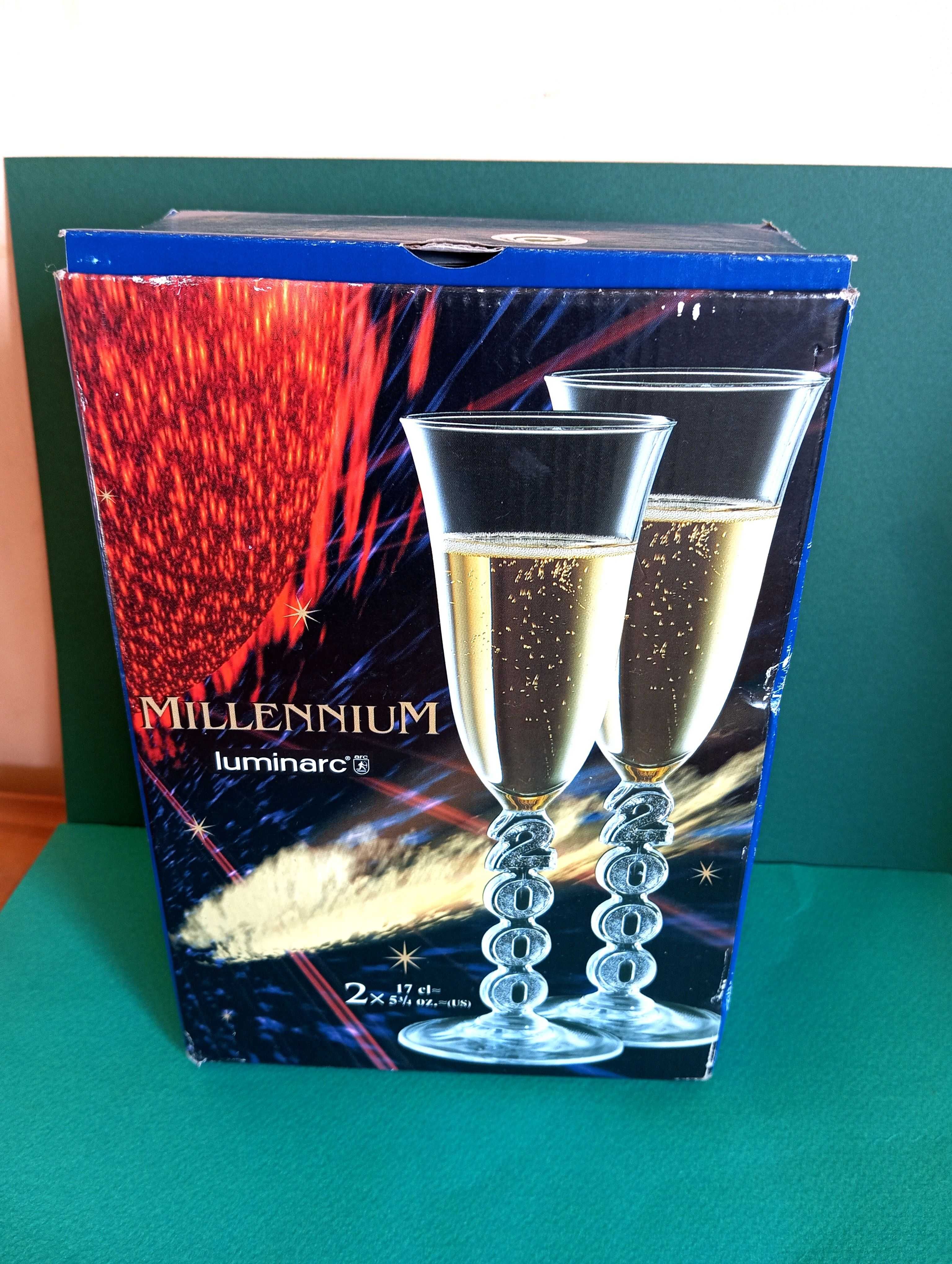 Колекционерски Френски Кристални Чаши-Luminarc Millennium 2000