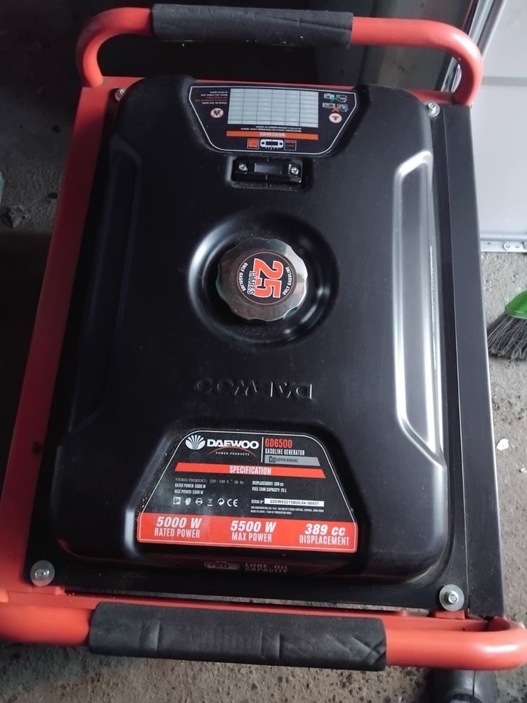 Бензинов генератор Daewoo GD6500