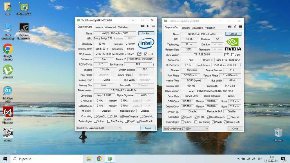 Лаптоп Acer Aspire E1-531G