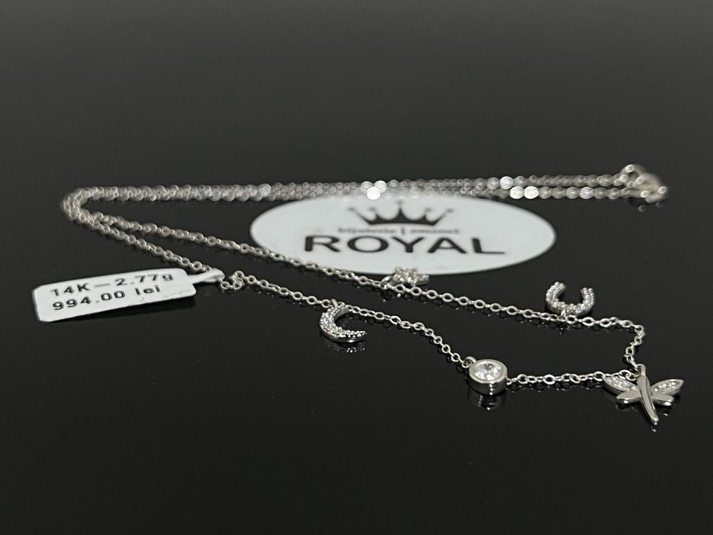 Bijuteria Royal CB : Lant aur alb 14k 2,77 grame