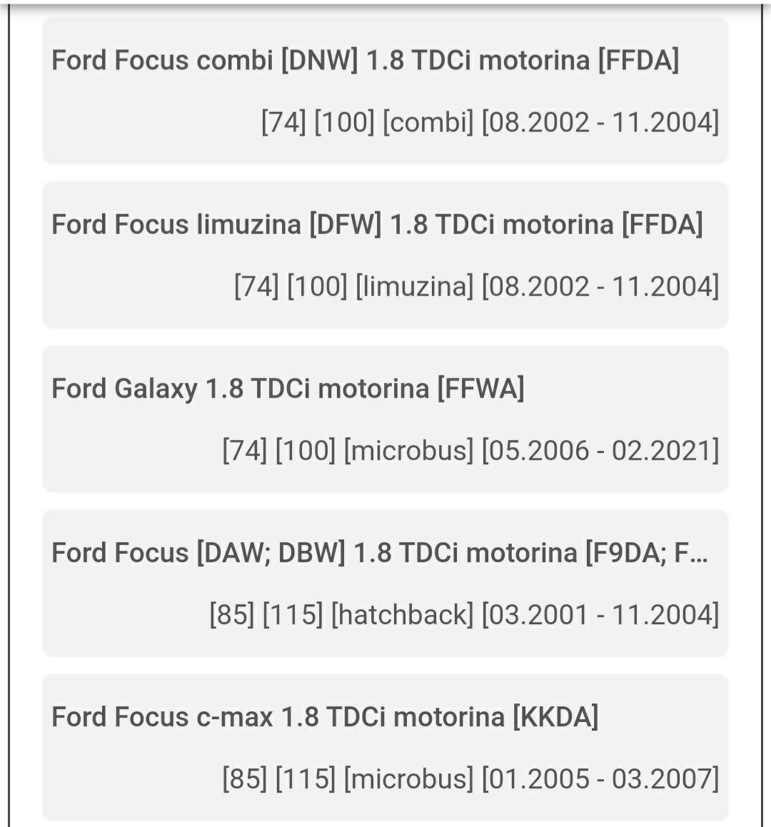 Pompa apa ford focus/fiesta...