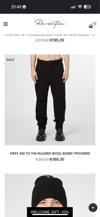 Pantaloni barbati,First Aid To The Injured,marime M,L