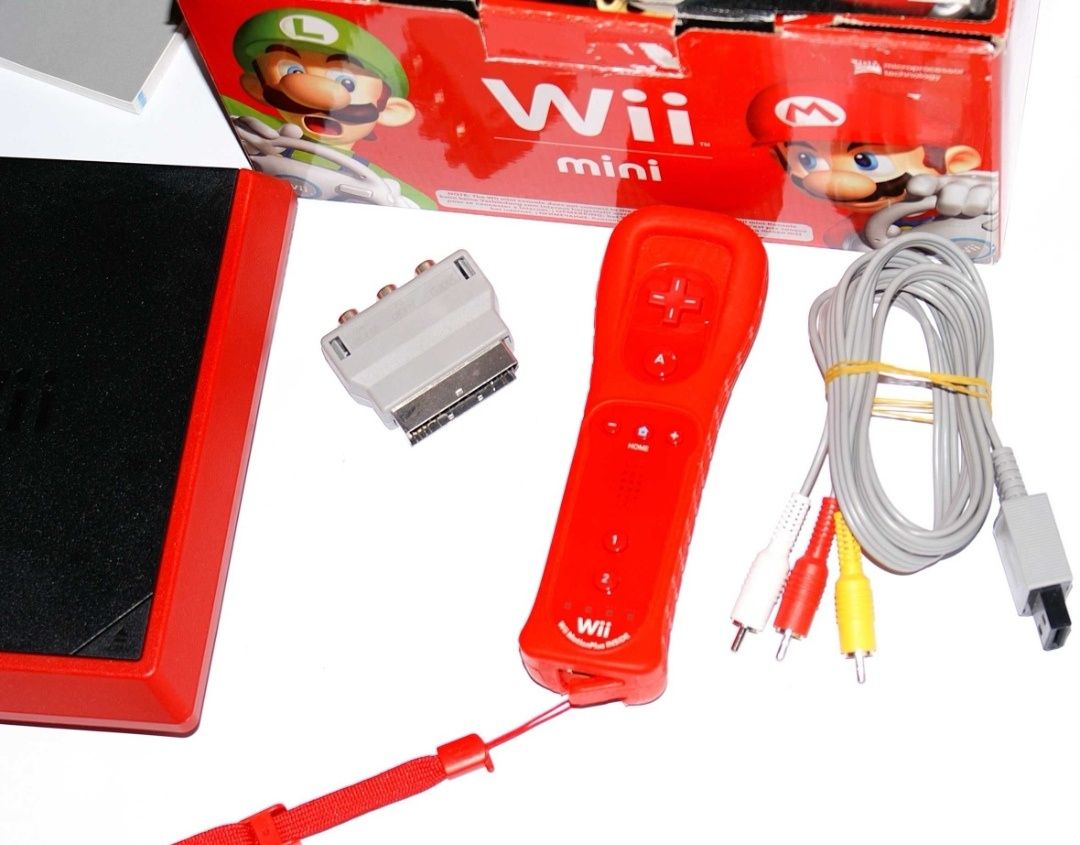 Nintendo Wii Mini видео игра пълен комплект Нинтендо мини + игра