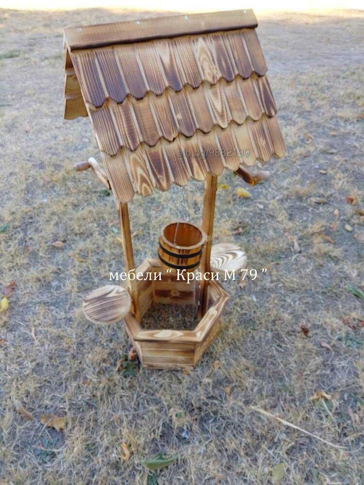 Градински Комплект -Масив.Маса с два броя пейки - 180 см..НАЛИЧЕН!!!