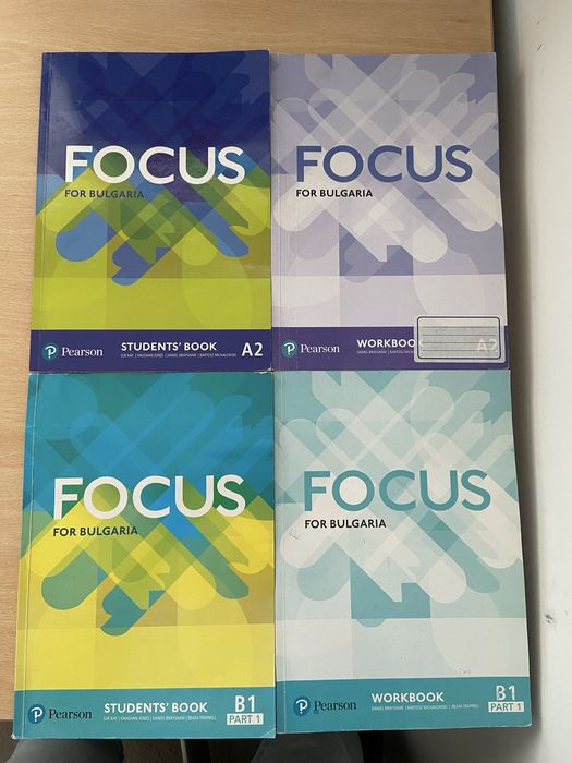 Пособия по Английски Focus students book, work book, grammar book