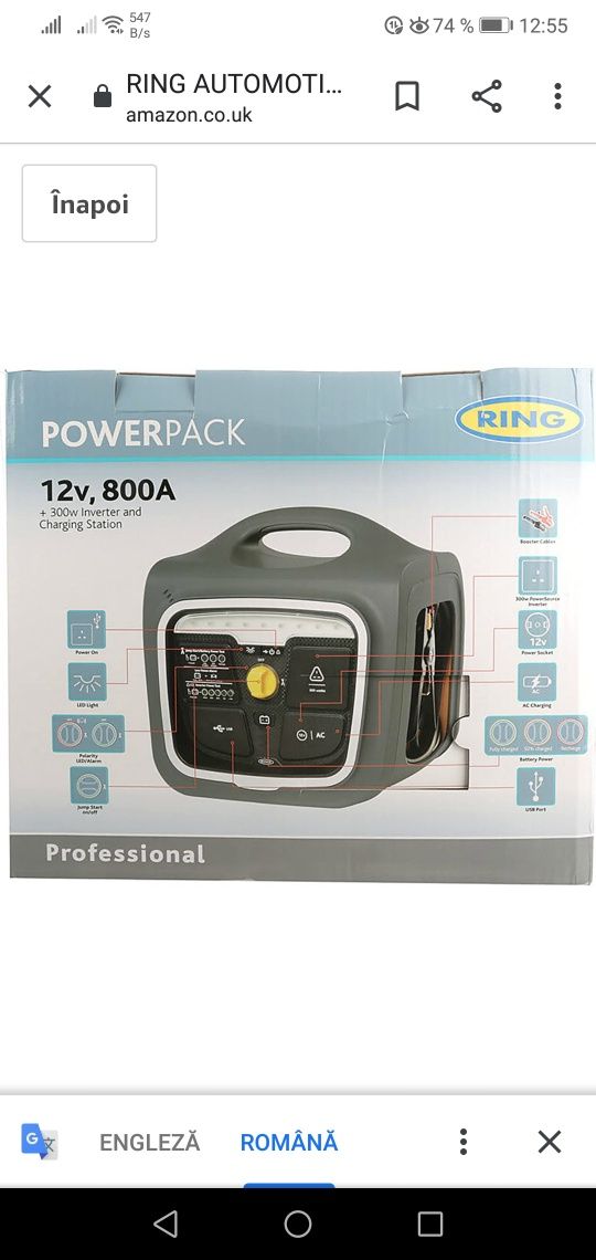 PowerPack 12v 800 A profesional