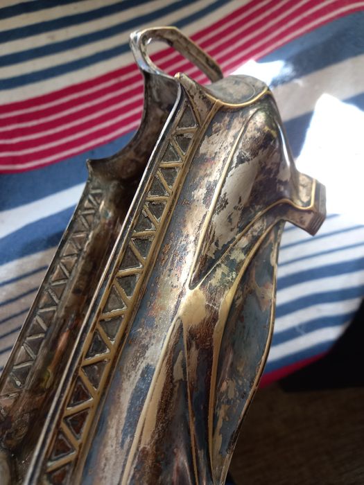 Посребрена  ваза за бонбони от миналия век. Русия.