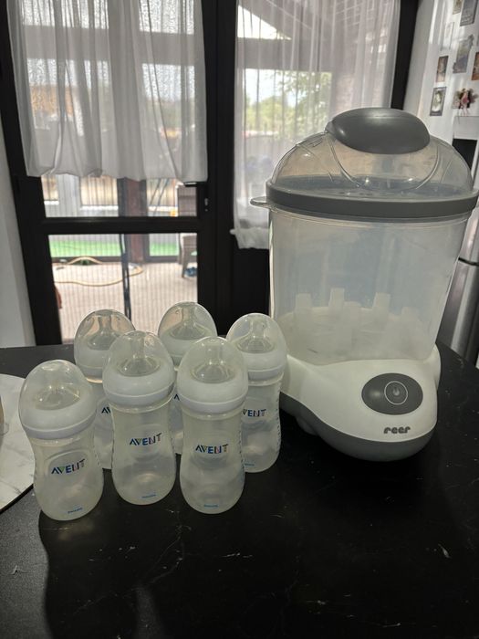 Sterilizator electric Reer + 6 biberoane Avent