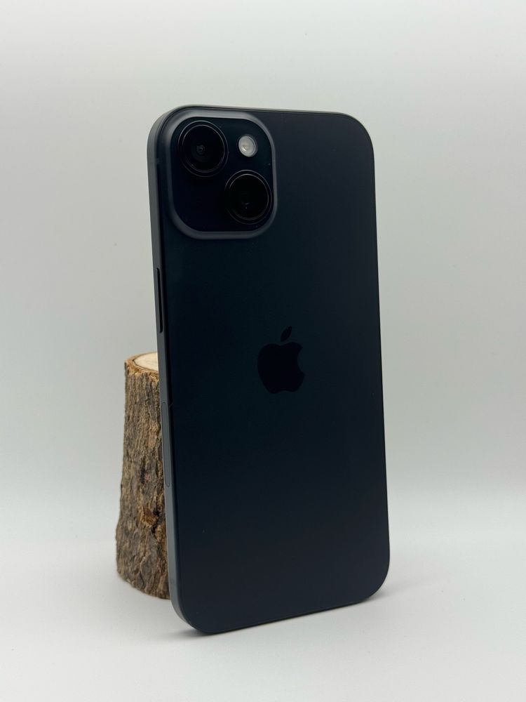 iPhone 15 128GB Black – Като нов, 12 месеца гаранция