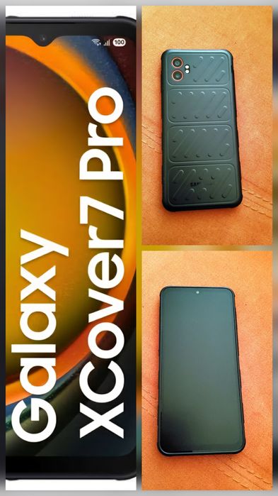 Samsung Xcover 7 Pro , закупен от А1. С 2 година гаранция. + Слот за к