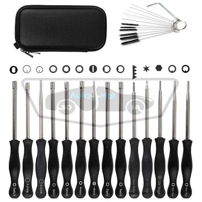 Комплект за настройка на карбуратори Automat, 14 инструмента