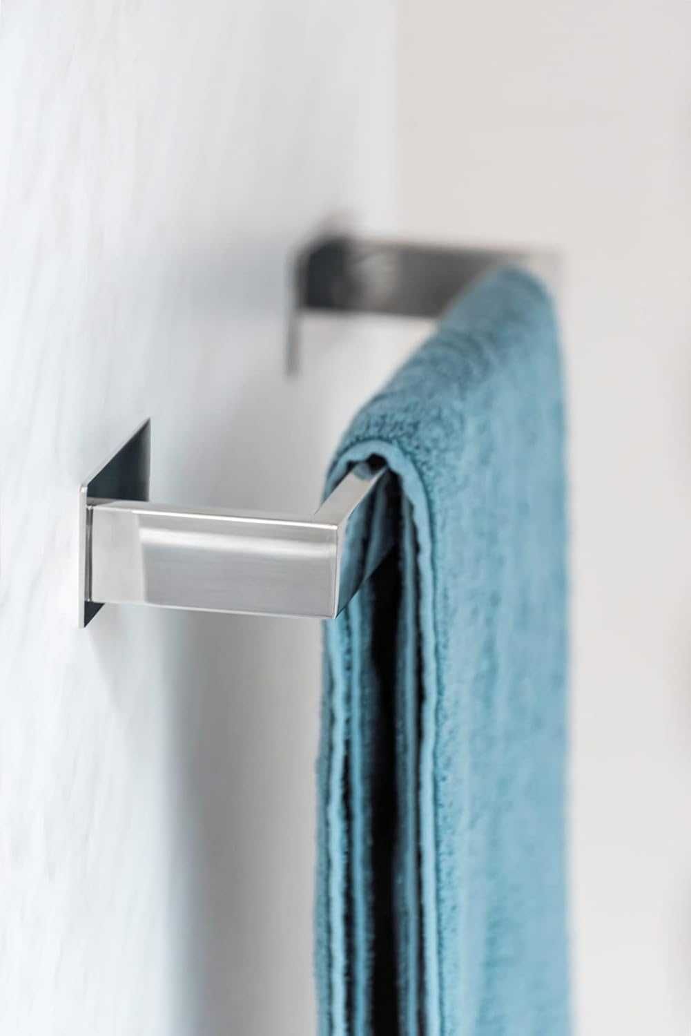 Suport prosop baie inox fara gauri autocolant |WNK 361702 Argintiu